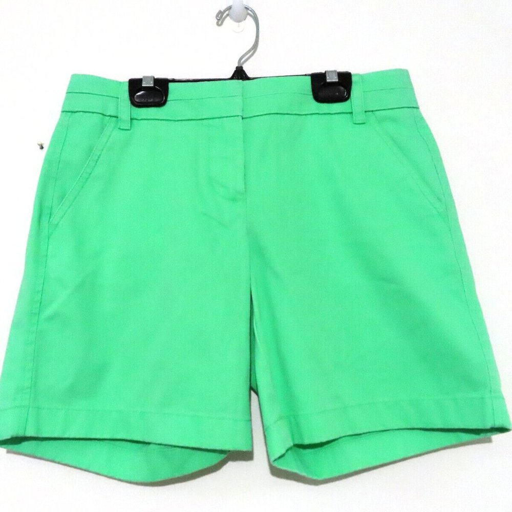 J. Crew Women's Bright Green Chino Shorts